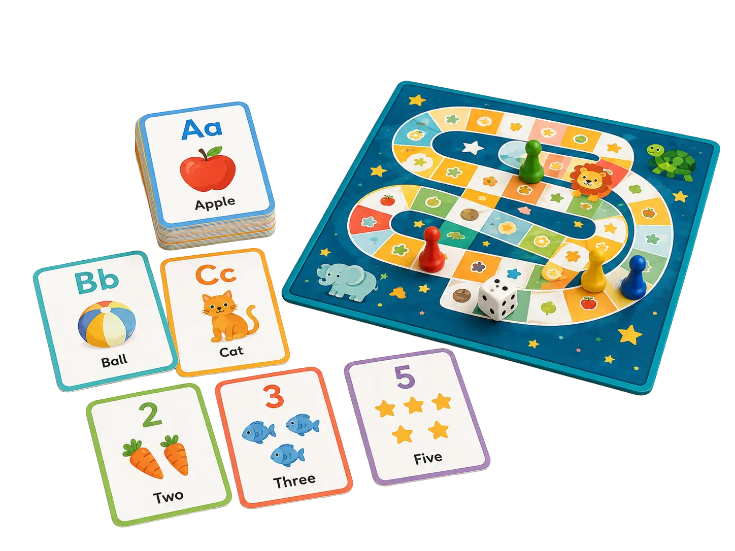 Board Game and Flashcards showcase
